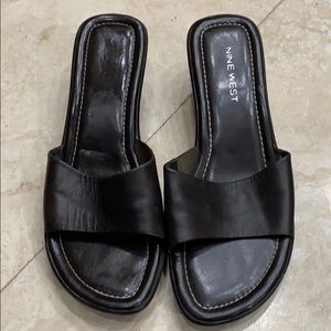 Nine West 2” Dark Brown Wedges